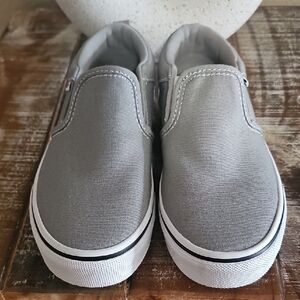 Vans Kids Slip-On Sneakers in Gray